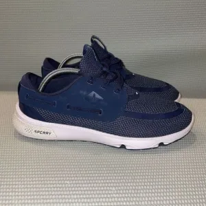 Sperry 7 Seas 3-Eyes Men’s Size 10M Navy Blue Boating Shoes Lightweight Athletic