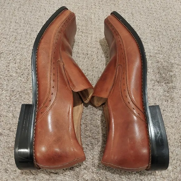 Stacy Adams DANTON Mens Cognac 24363-221 Slip On Dress Shoes Size 14M