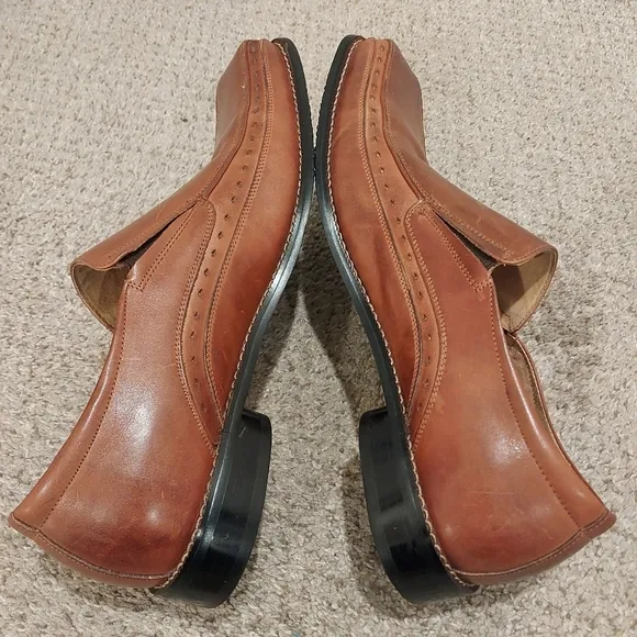 Stacy Adams DANTON Mens Cognac 24363-221 Slip On Dress Shoes Size 14M