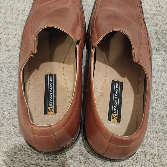 Stacy Adams DANTON Mens Cognac 24363-221 Slip On Dress Shoes Size 14M