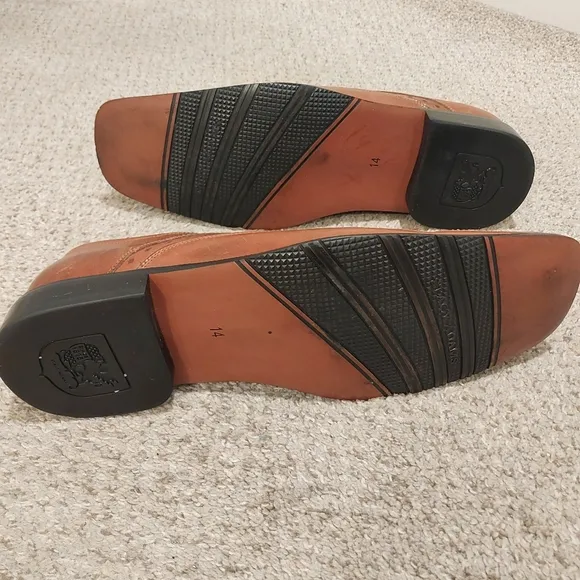 Stacy Adams DANTON Mens Cognac 24363-221 Slip On Dress Shoes Size 14M