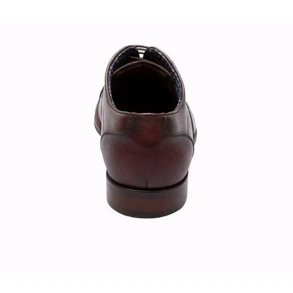 Stacy Adams Kallum Men's Cap Toe Oxford Burgundy‎ Leather Dress Shoes 25568 #778