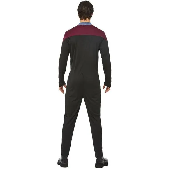 Star Trek Mens Voyager Command Uniform Costume Set / Black