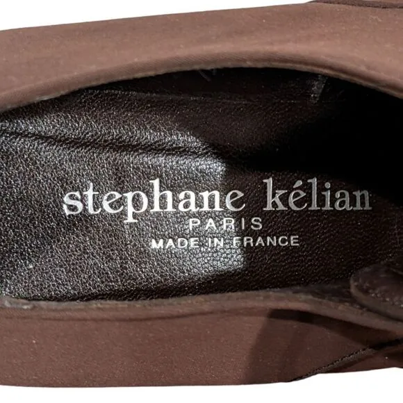 Stephane Kelian Paris Brown Derby Lace Up Shoes Size 8 1/2