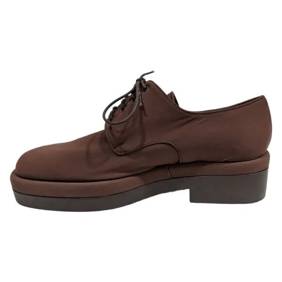 Stephane Kelian Paris Brown Derby Lace Up Shoes Size 8 1/2