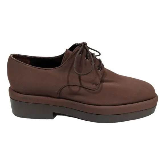 Stephane Kelian Paris Brown Derby Lace Up Shoes Size 8 1/2