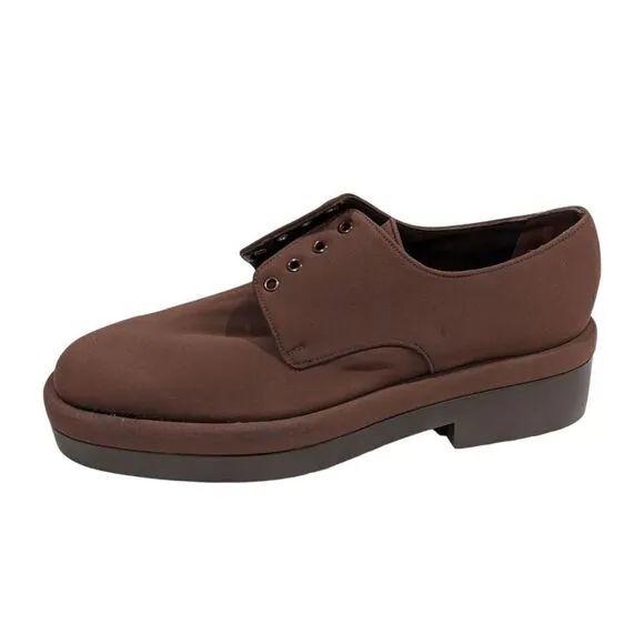 Stephane Kelian Paris Brown Derby Lace Up Shoes Size 8 1/2