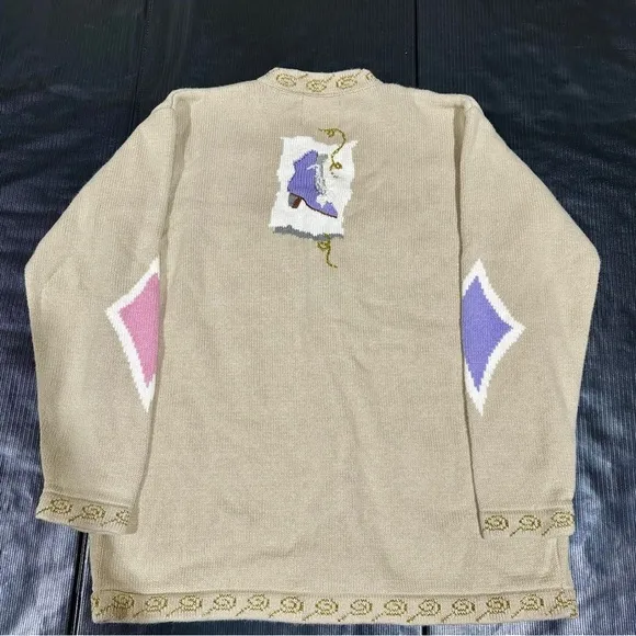 Storybook Knits rare vintage Cinderella’s Passion heel shoe cardigan