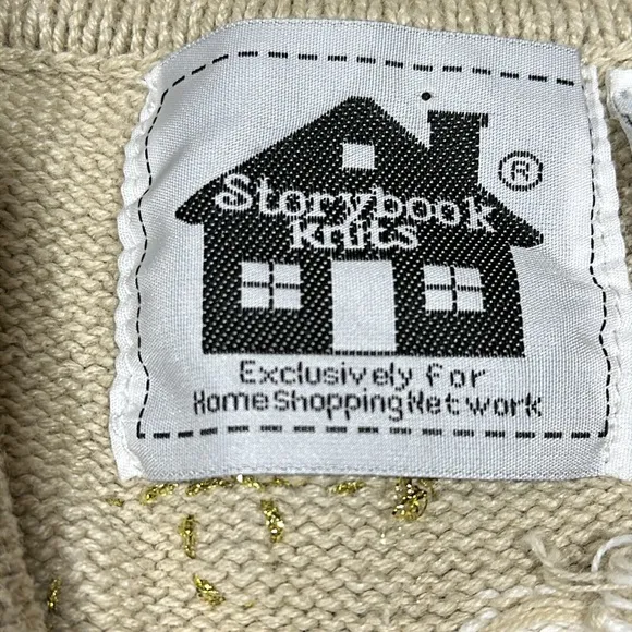 Storybook Knits rare vintage Cinderella’s Passion heel shoe cardigan