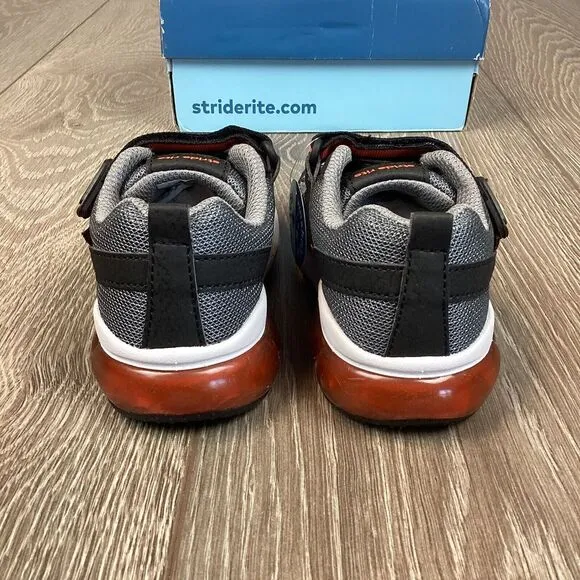 Stride Rite Shoes Sneakers Made 2 Play‎ Radiant Bounce Gray Black 9M NEW