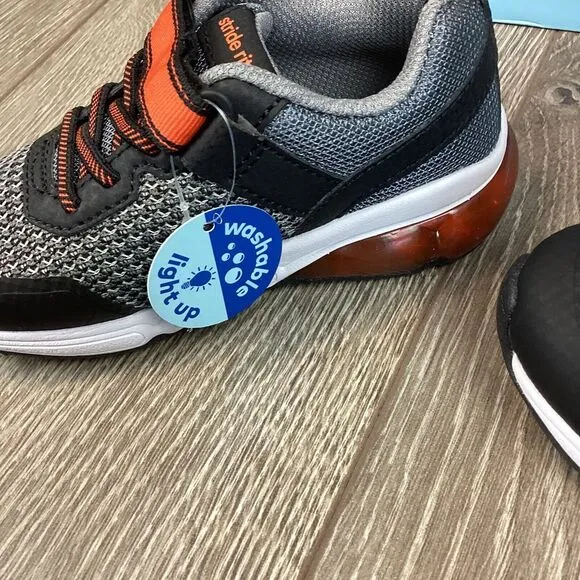 Stride Rite Shoes Sneakers Made 2 Play‎ Radiant Bounce Gray Black 9M NEW