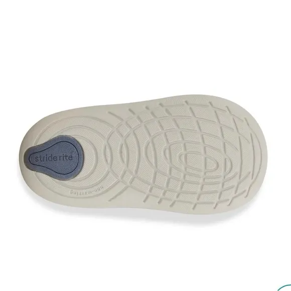 STRIDE RITE Waverly | Walnut Tan and Blue Baby Shoes - Size 5