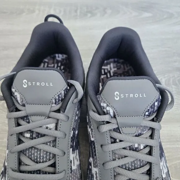 Stroll Mens Performance Knit Gray/Black Golf‎ Shoes Size 11 NEW