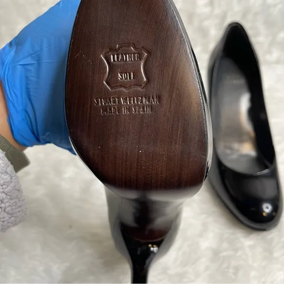 Stuart Weitzman Black Patent Pumps heels