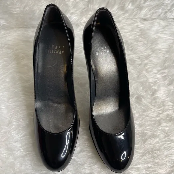 Stuart Weitzman Black Patent Pumps heels