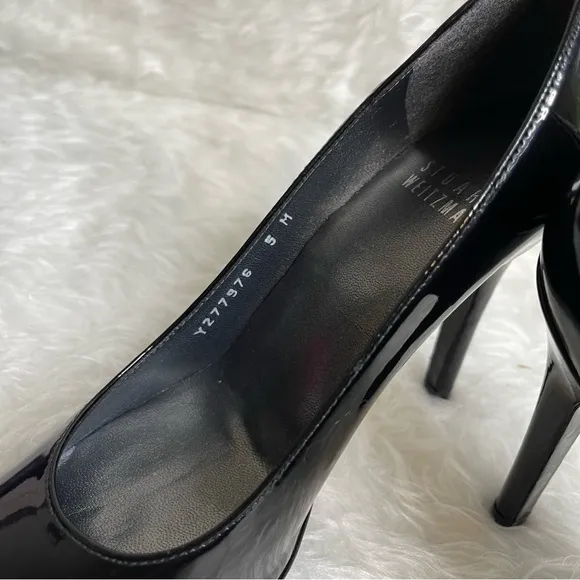 Stuart Weitzman Black Patent Pumps heels