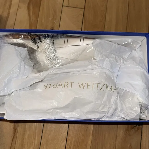 Stuart Weitzman ROYALE PEARL BRAIDA FLAT - Women's size 10.5
