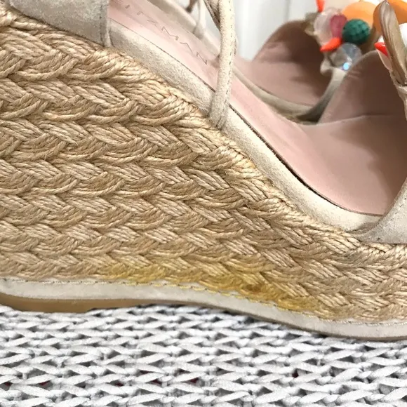 Stuart Weizman Embellished Platform Espadrille