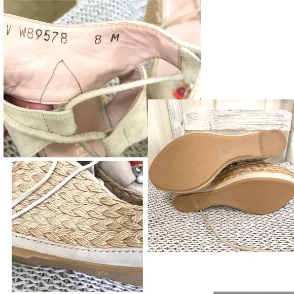Stuart Weizman Embellished Platform Espadrille