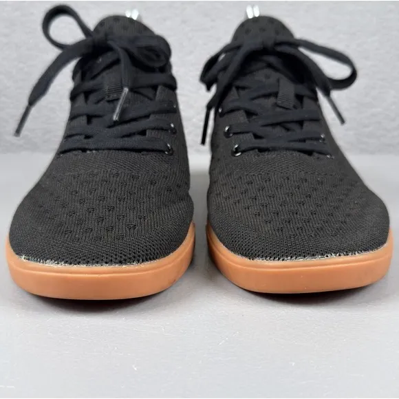 Suavs Shoes Mens 8 Jet Black Gum The Zilker Knit Sneaker Barefoot Workout Travel