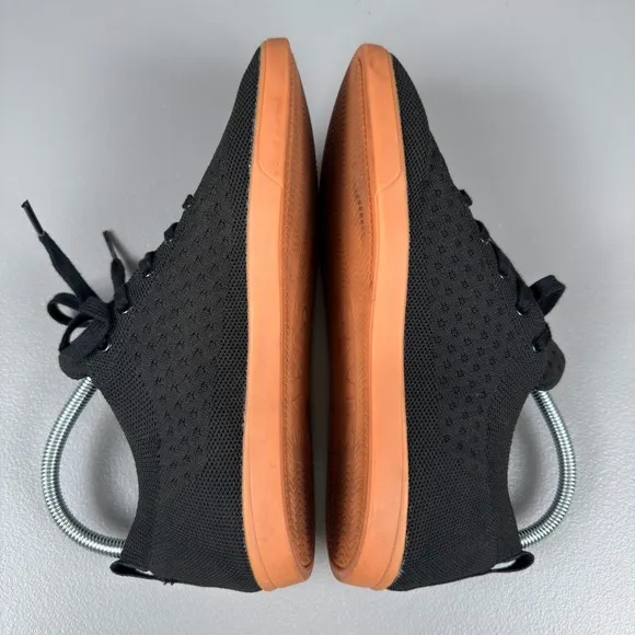 Suavs Shoes Mens 8 Jet Black Gum The Zilker Knit Sneaker Barefoot Workout Travel