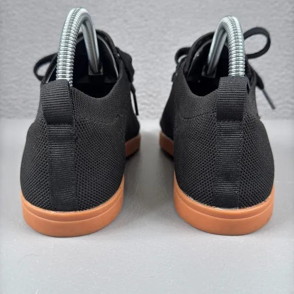 Suavs Shoes Mens 8 Jet Black Gum The Zilker Knit Sneaker Barefoot Workout Travel
