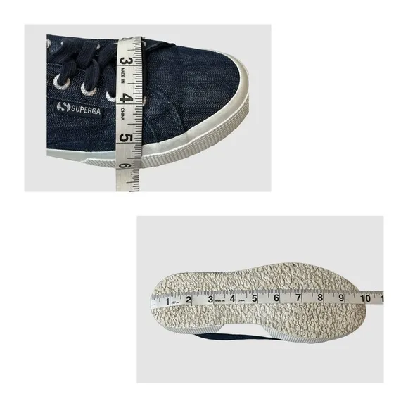 Superga Blue 2750 Denimshinyw Sneaker Women’s Size 7.5