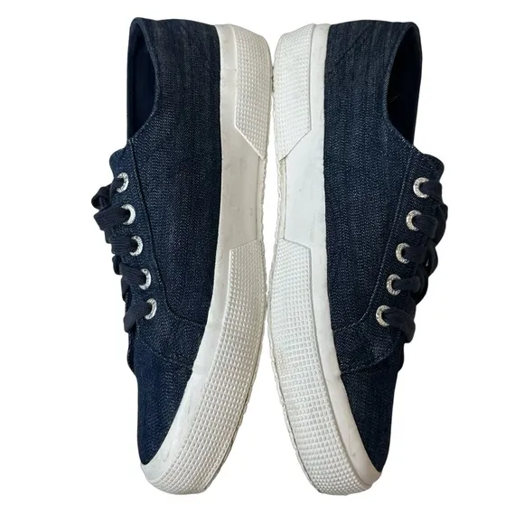 Superga Blue 2750 Denimshinyw Sneaker Women’s Size 7.5