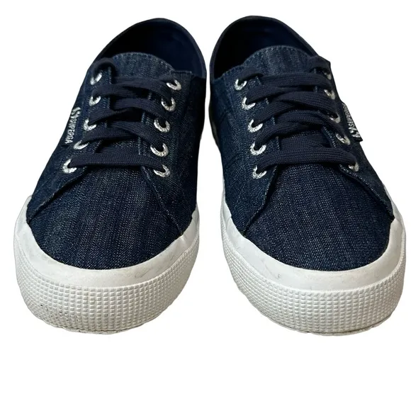 Superga Blue 2750 Denimshinyw Sneaker Women’s Size 7.5