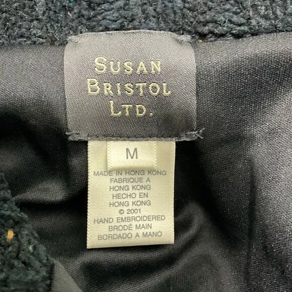 SUSAN BRISTOL LTD Wool Angora Blend Long Cardigan