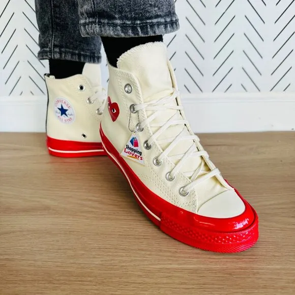 ❤️Sz 11 Converse Chuck All Star 70 Hi Comme des Garcons PLAY Women Shoes A01794C