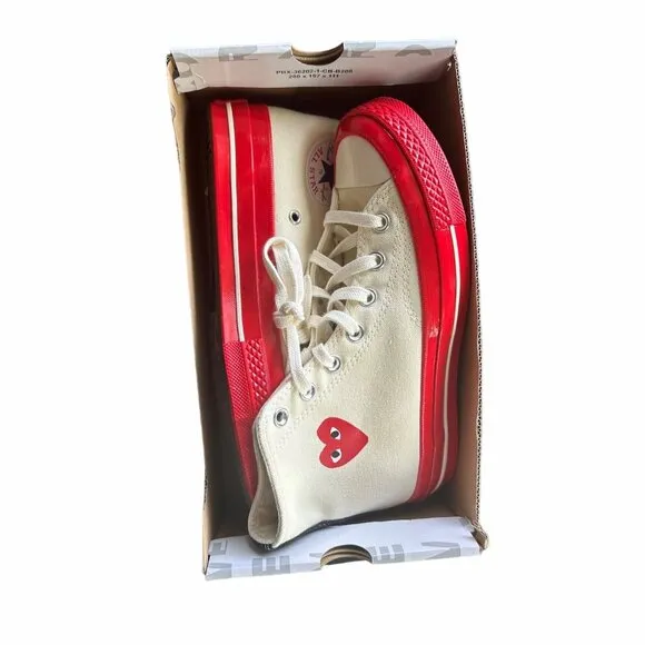 ❤️Sz 11 Converse Chuck All Star 70 Hi Comme des Garcons PLAY Women Shoes A01794C