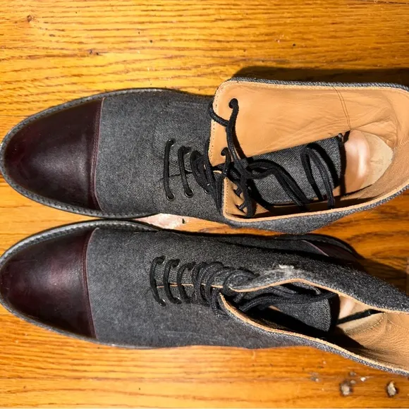 Taft Gray and Brown Chukka Boots