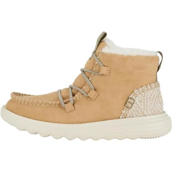 Tan Suede Boot Women's Boots Pull On Comfortable Light-Weight‎ Outdoor Shoes