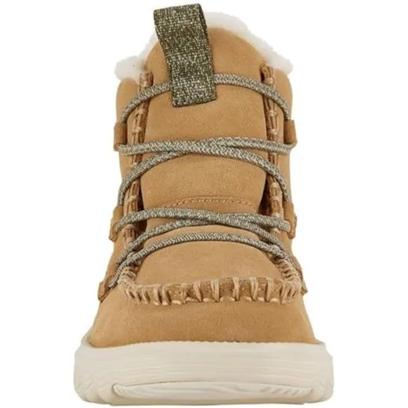 Tan Suede Boot Women's Boots Pull On Comfortable Light-Weight‎ Outdoor Shoes