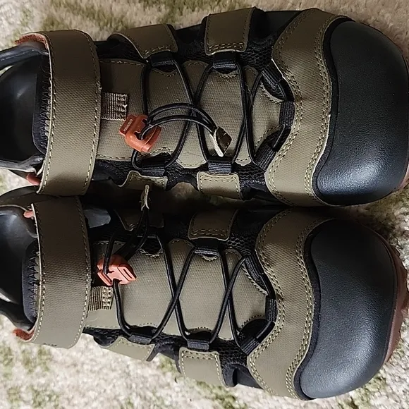 Teva Dark Olive Flintwood Water Shoes Outdoor Hiking Sandals 10