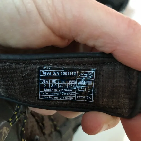 Teva NWOT Men's close toe sandal (9)