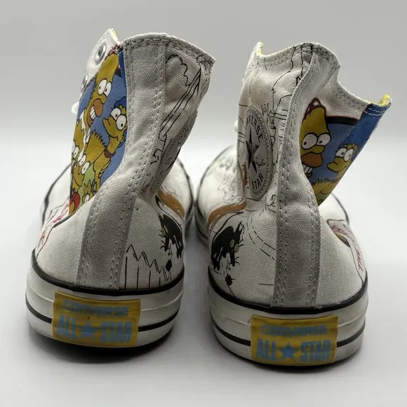 The Simpsons 25th Anniversary Converse All Star Size Men's 10.5 Women's 12.5