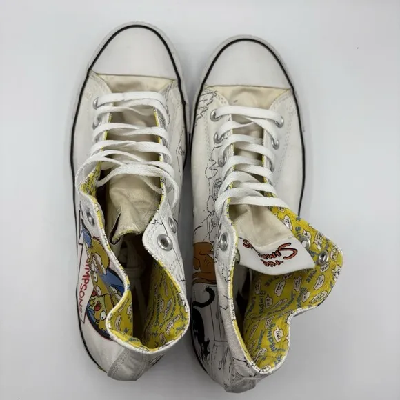The Simpsons 25th Anniversary Converse All Star Size Men's 10.5 Women's 12.5