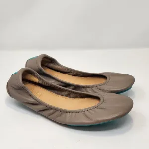 Tieks by Gavriele Taupe Tan Leather Ballet Flats Womens Size 7 Foldable Neutral