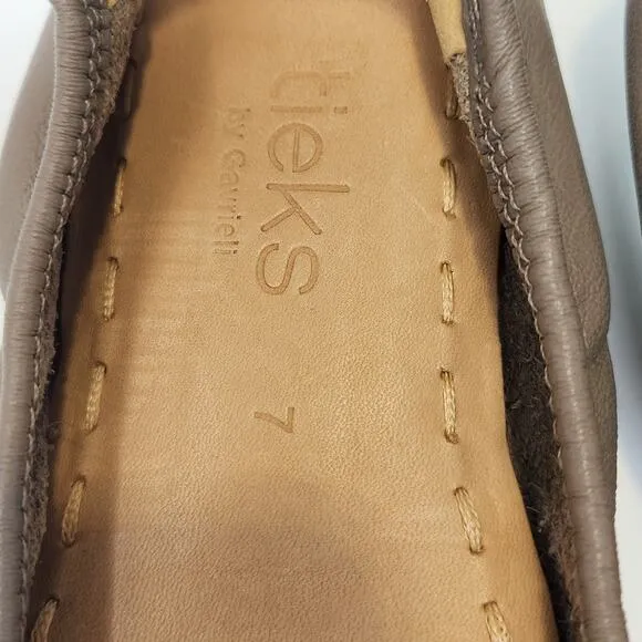 Tieks by Gavriele Taupe Tan Leather Ballet Flats Womens Size 7 Foldable Neutral