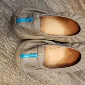Tieks By Gavrieli Women’s Sz 8 Comfortable Ballet Flats Light Tan  Leather Shoes