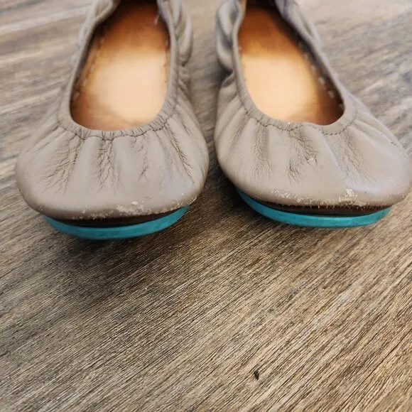 Tieks By Gavrieli Women’s Sz 8 Comfortable Ballet Flats Light Tan  Leather Shoes