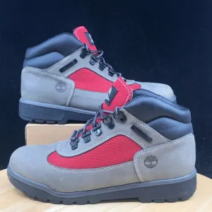 Timberland Field Boot L-F Mid Youth sz 6 /Wmns size 7.5 Shoes Grey-Red TB0A1TV9