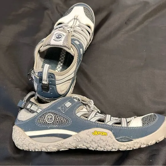 Timberland Hydroclimb 31171 Closed Toe Sandals White and Navy Grey Men’s Size 10