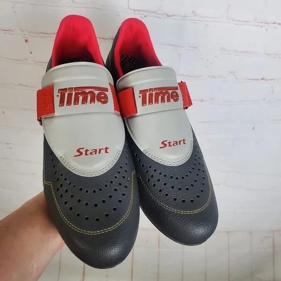 TIME Vintage Cycling Shoes Mountain Bike 2 Bolts Size EU 44 US 10.5 EXCELLENT
