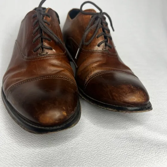 To Boot New York Adam Derrick 12981 Black Cap Toe Oxford Dress Shoes Men’s 8