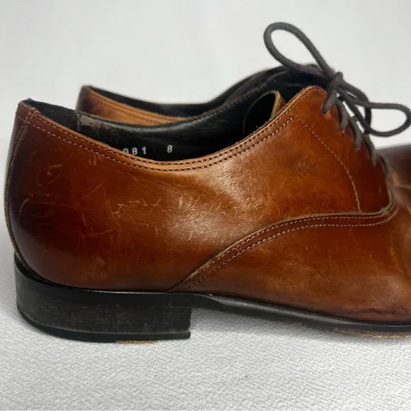 To Boot New York Adam Derrick 12981 Black Cap Toe Oxford Dress Shoes Men’s 8