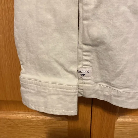 Toad &amp; Co organic cotton utility jacket tan jacket size medium
