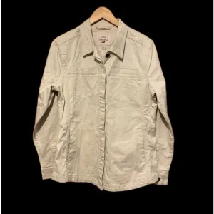 Toad &amp; Co organic cotton utility jacket tan jacket size medium